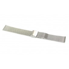 Cinturino per orologio acciaio massiccio 20mm bracciale tessuto milano T2 CS