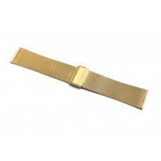 Cinturino per orologio acciaio inox 304L oro 12mm bracciale maglia milano CS