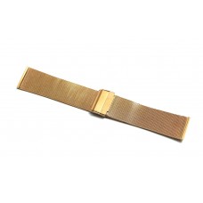Cinturino per orologio acciaio inox 304L oro rosa 14mm bracciale maglia milano CS