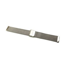 Cinturino orologio acciaio 24mm bracciale trama tessuto milano scorrevole WD027