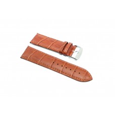 Cinturino per orologio in vera pelle di coccodrillo marrone 20mm watch strap