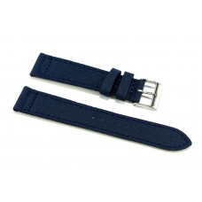 Cinturino per orologio in cordura blu nato con fondo in lorica ansa 20mm watch