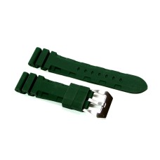 Cinturino in silicone per orologio subacqueo sportivo diver verde 22mm sub