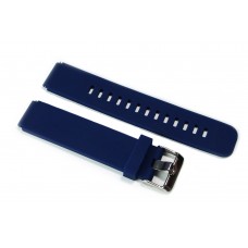 Cinturino per orologio in silicone blu piatto 18mm gomma caucciù watch strap BR40