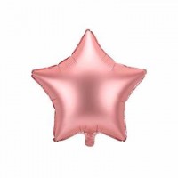 kit 2 palloncini Mylar metal a forma di stella rosa antico 9" - 25 cm palloncino feste party 2pz
