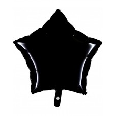 Palloncino in foil Mylar a forma di stella color nero 18 pollici - 45 centimetri palloncini