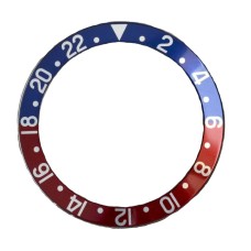 Inserto rosso blu compatibile per ghiera Rolex GMT Master II 16750-6 RLX RICAMBI ACCESSORI, Ghiere - Inserti image