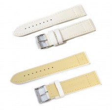 Cinturino per orologio in cordura bianco con fondo in lorica ansa 20mm watch