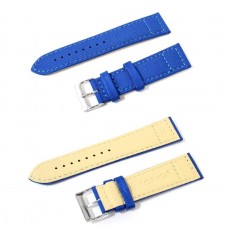 Cinturino per orologio in cordura bluette con fondo in lorica ansa 22mm watch