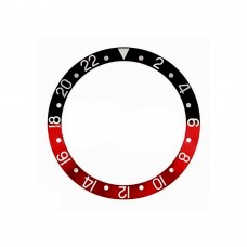 Inserto nero rosso compatibile per ghiera Rolex GMT Master II 16710 16760-7  RLX