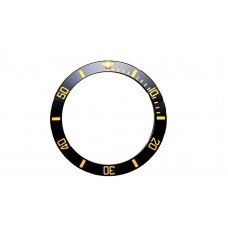Inserto nero indici oro compatibile per ghiera Rolex Submariner 16613 16618 16803 16808-81 RLX
