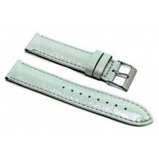 Cinturino orologio guess originale pelle e tessuto color argento brillantinato ansa 20mm