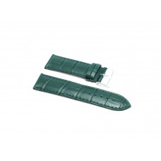 Cinturino orologio vera pelle stampa coccodrillo verde ansa 22mm Lungo XL