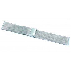 Cinturino orologio acciaio inox 18mm bracciale trama tessuto milano scorrevole mesh05