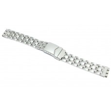 Cinturino orologio in acciaio inox tipo swatch 17-20mm bracciale deployante