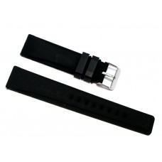 Cinturino silicone nero per orologio ansa 24mm tipo panerai gomma caucciù BR11