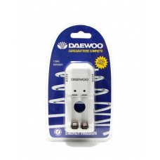 Caricabatterie compatto daewoo 2 canali indipendenti aaa - aa ricarica led dw 110