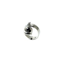 Anello Capri con pendolo in argento puro 925 campana campanella 13 regolabile