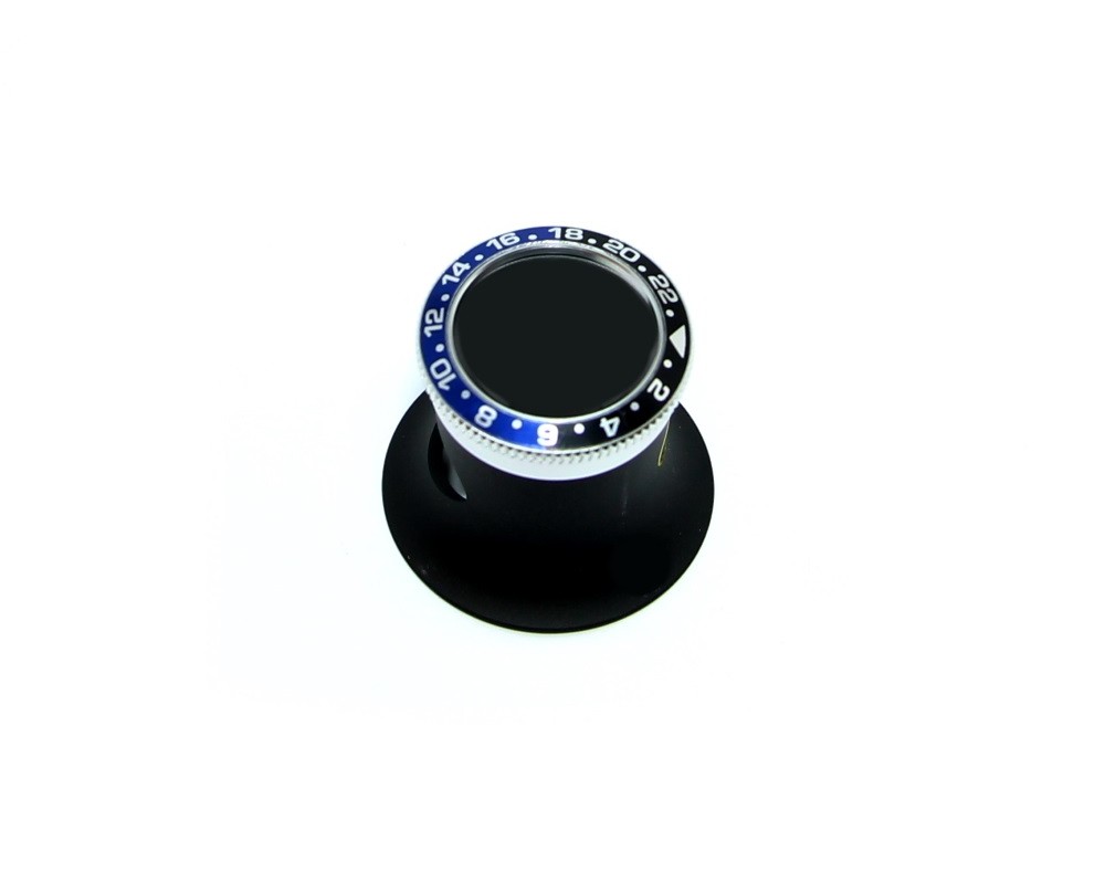 Monocolo in plastica con ghiera in metallo tipo rolex nero blu lente di  ingrandimento orologiai 10x