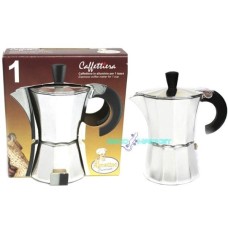 Agostino caffettiera moka alluminio per 1 tazza espresso coffee maker for 1 cup