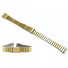 Cinturino in acciaio compatibile con orologi casio 12mm serie LA670WG dorato image