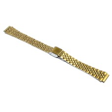 Cinturino in acciaio compatibile con orologi casio ansa 14mm serie LA680WG dorato