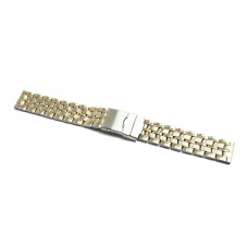 Cinturino in acciaio inox bicolor ansa dritta 18mm cm900 XL watch starp