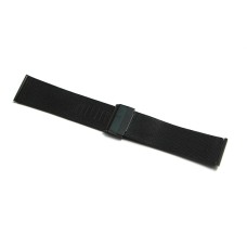 Cinturino per orologio acciaio inox 304L nero 18mm bracciale maglia milano CS