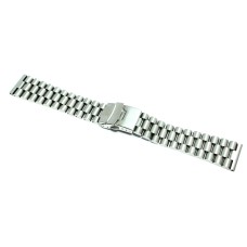 Cinturino per orologio president in acciaio pesante Satinato 18mm mse17 compatibile rolex watch strap image