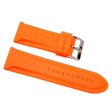 Cinturino in gomma arancione per orologio ansa 24mm tipo panerai new silicone caucciù