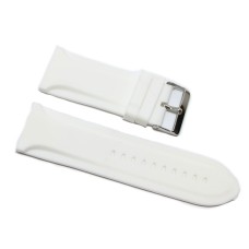 Cinturino in gomma bianco per orologio ansa 28mm tipo panerai new silicone caucciù