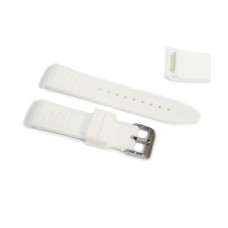 Cinturino in gomma bianco per orologio ansa rinforzata 22mm tipo nautica silicone caucciù ra22