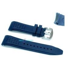 Cinturino in gomma blu per orologio ansa rinforzata 22mm tipo nautica silicone caucciù rb22