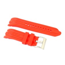 Cinturino in gomma rosso per orologio nautica originale ansa curva 24mm a15574g