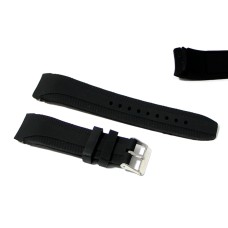 Cinturino in silicone nero per orologio curva 20mm compatibile nautica 4 gomma caucciù