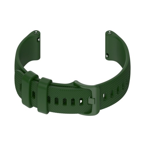 Cinturino per orologio in silicone a verde 20mm gomma smartwatch