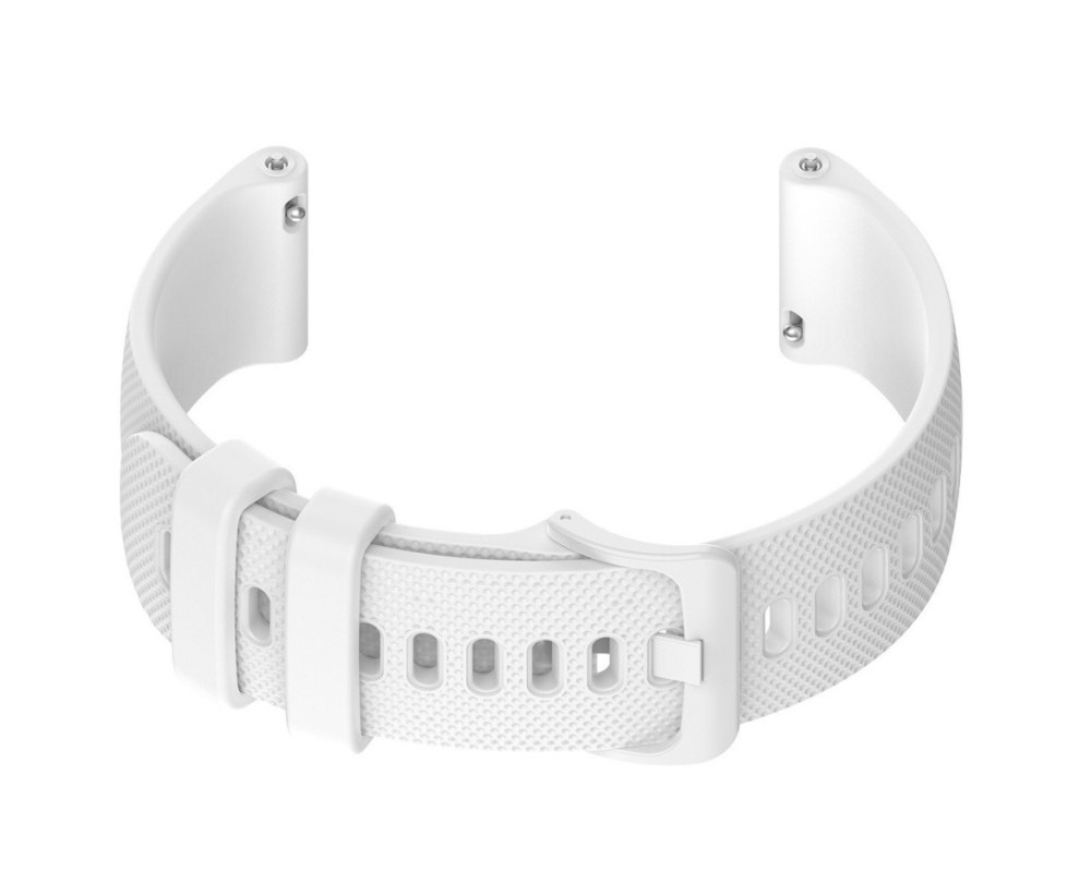 Cinturino per orologio in silicone bianco 20mm gomma smartwatch