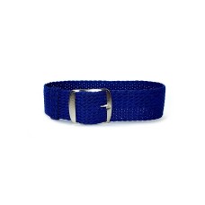 Cinturino per orologio perlon tessuto cordura nylon blu 18mm kanvas telato P05