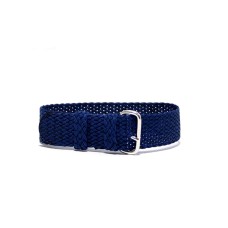 Cinturino per orologio perlon tessuto cordura nylon blu 18mm kanvas telato watch strap