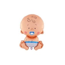 Palloncino in foil Mylar sagomato baby boy misura xl altezza 70cm palloncini