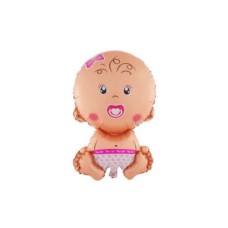 Palloncino in foil Mylar sagomato baby girl misura xl altezza 70cm palloncini