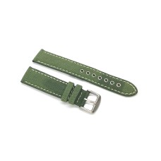 Cinturino orologio cordura verde 18mm kevlar tela nato fori acciaio 708