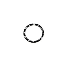 Inserto bezel nero indici argento compatibile Seiko SKX007 ghiera lunetta 7S626