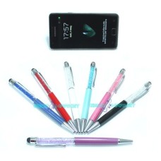 Penna touch pen swarovski strass pennino bianco capacitivo tablet cellulari tab